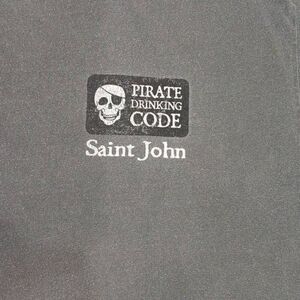 Pirate Drinking Code Saint John Tshirt  Size Large  Brand Blue 84 Unique, Pre-Lo
